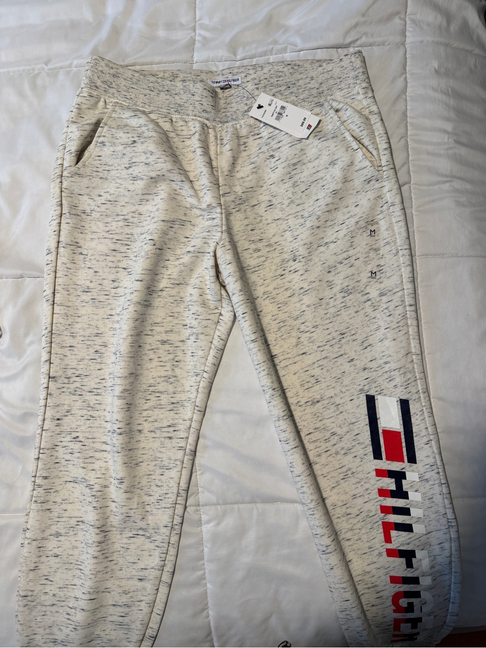 Tommy Hilfiger Women’s Cream Jogger Pants